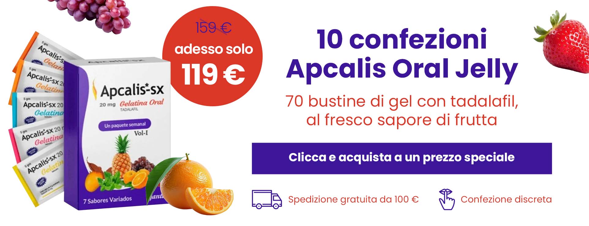 Apcalis oral jelly – tadalafil 20 mg