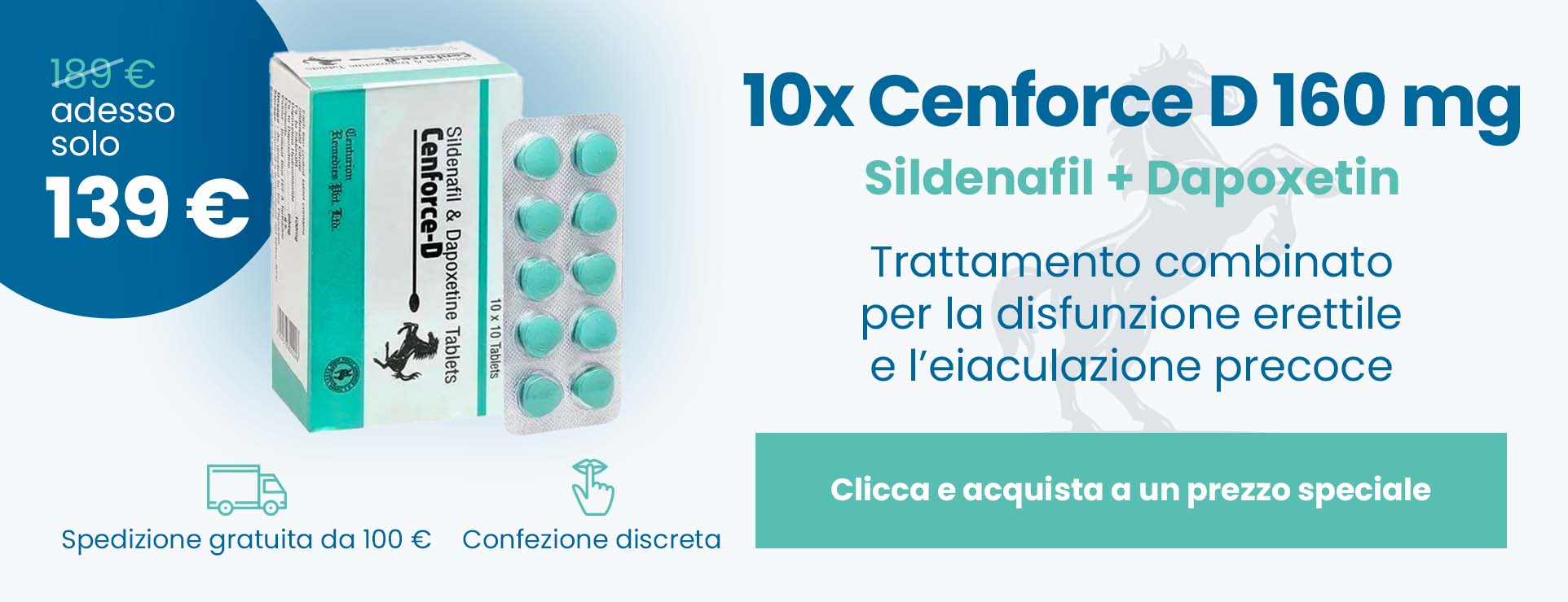Cenforce D – sildenafil + dapoxetina