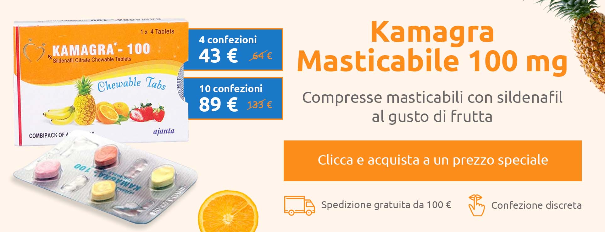 Kamagra Oral Jelly 100 mg Sildenafil– offerta speciale