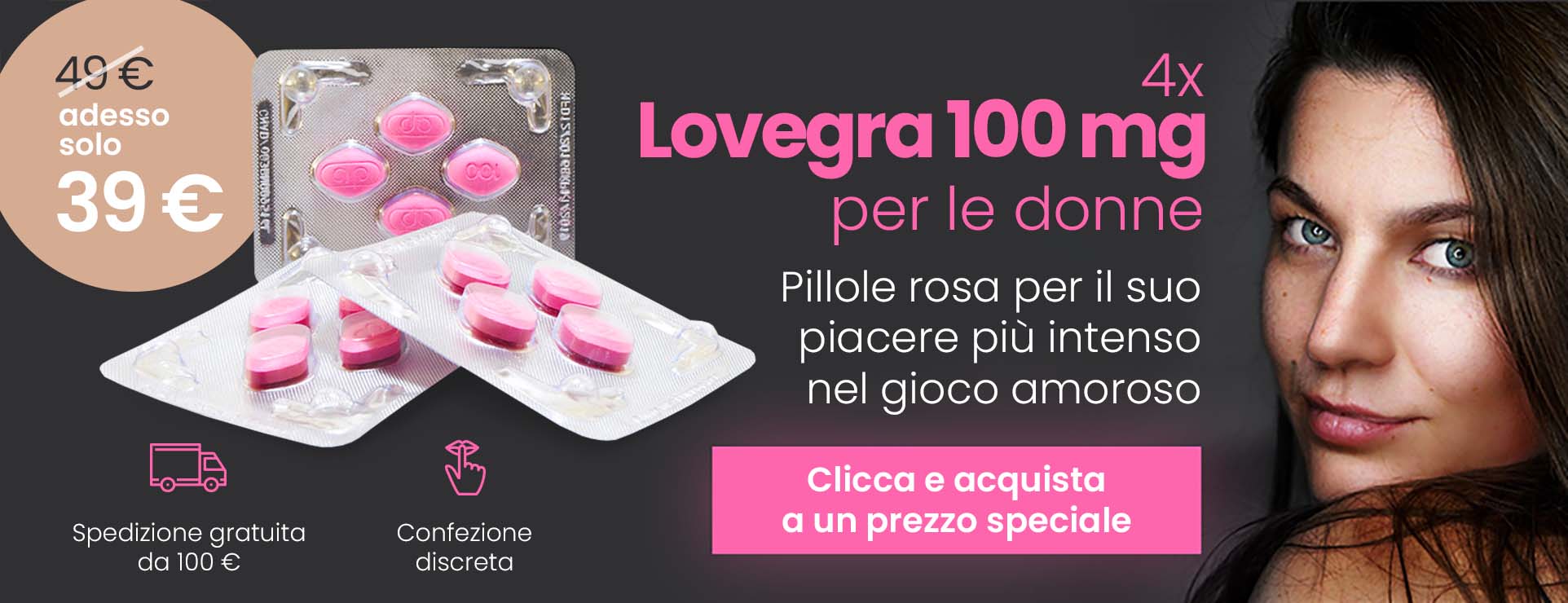 Lovegra 100 mg - Sildenafilo per le donne