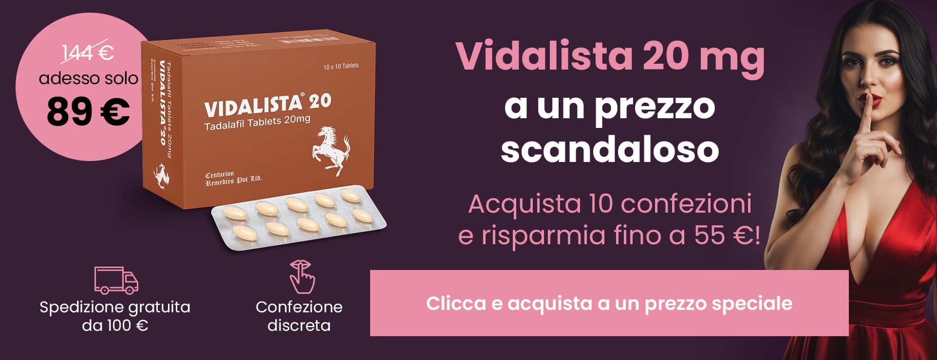 Vidalista 20 mg Tadalafil – offerta speciale