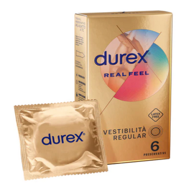 Durex Real Feel - Preservativi Senza Lattice (6 pezzi) -1